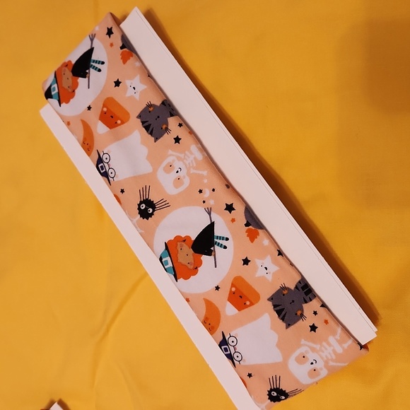 Halloween Themed Handmade Cotton/Polyester Spandex Head Bands - set of 4 - Picture 9 of 13